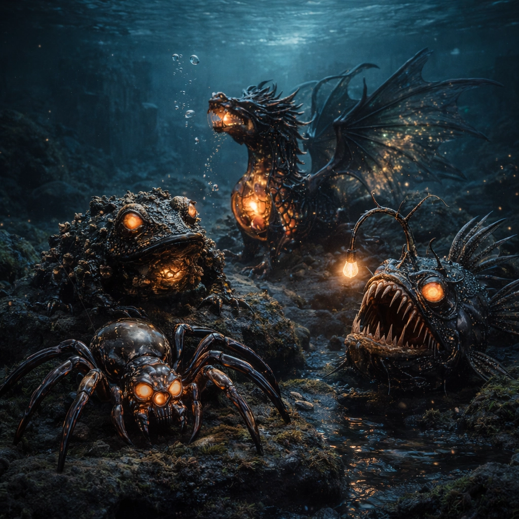 Figuras y baratijas de cristal