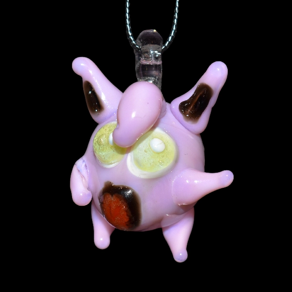 Pendentif en verre soufflé fait main - rondoudou