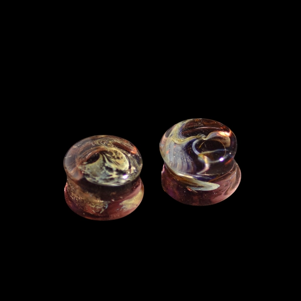 Écarteur en verre argent céleste
