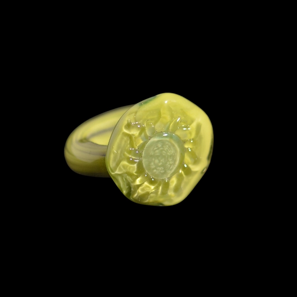 bague en vidrio soplado de Murano soleil aztec