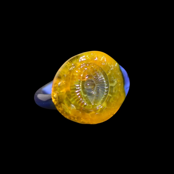 bague en vidrio soplado de Murano soleil oeil