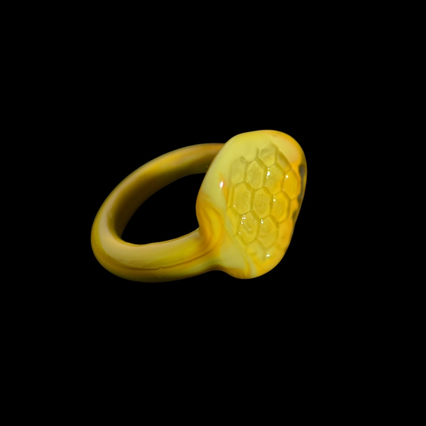 bague en vidrio soplado de Murano bee opercule