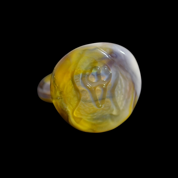 bague en vidrio soplado de Murano scary scream