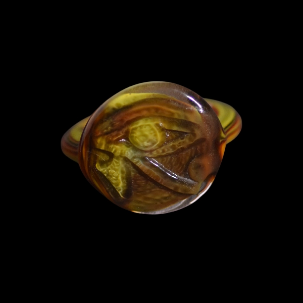 bague en vidrio soplado de Murano eyes Ra egypt