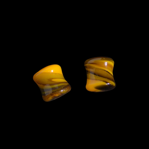 Écarteur en verre dark miel