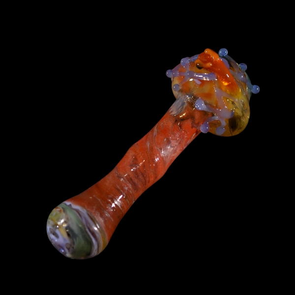 chillums en vidrio tropical frog red